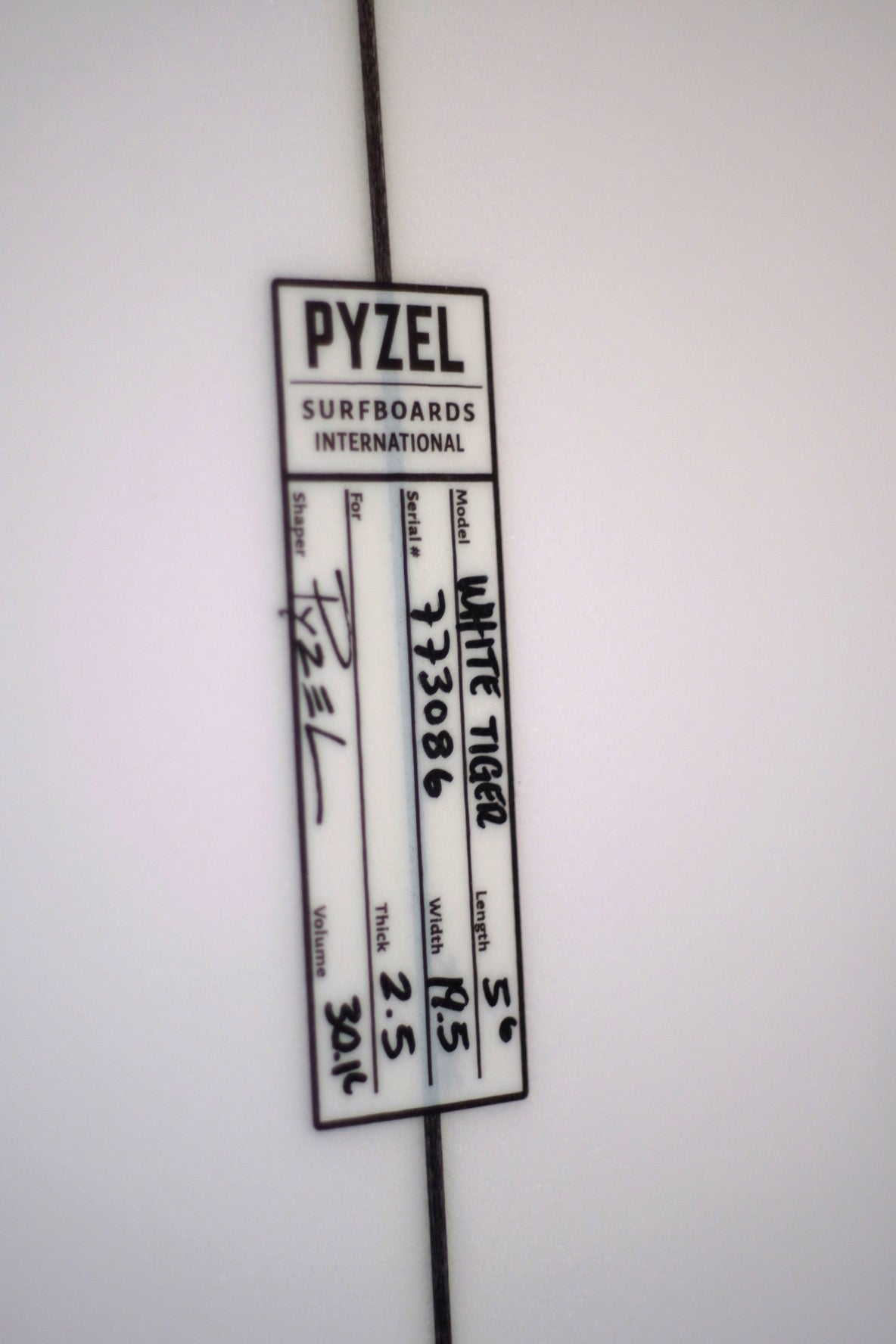 Pyzel - 5'8 White Tiger | Local Boys Surf Shop - Redwood Coast