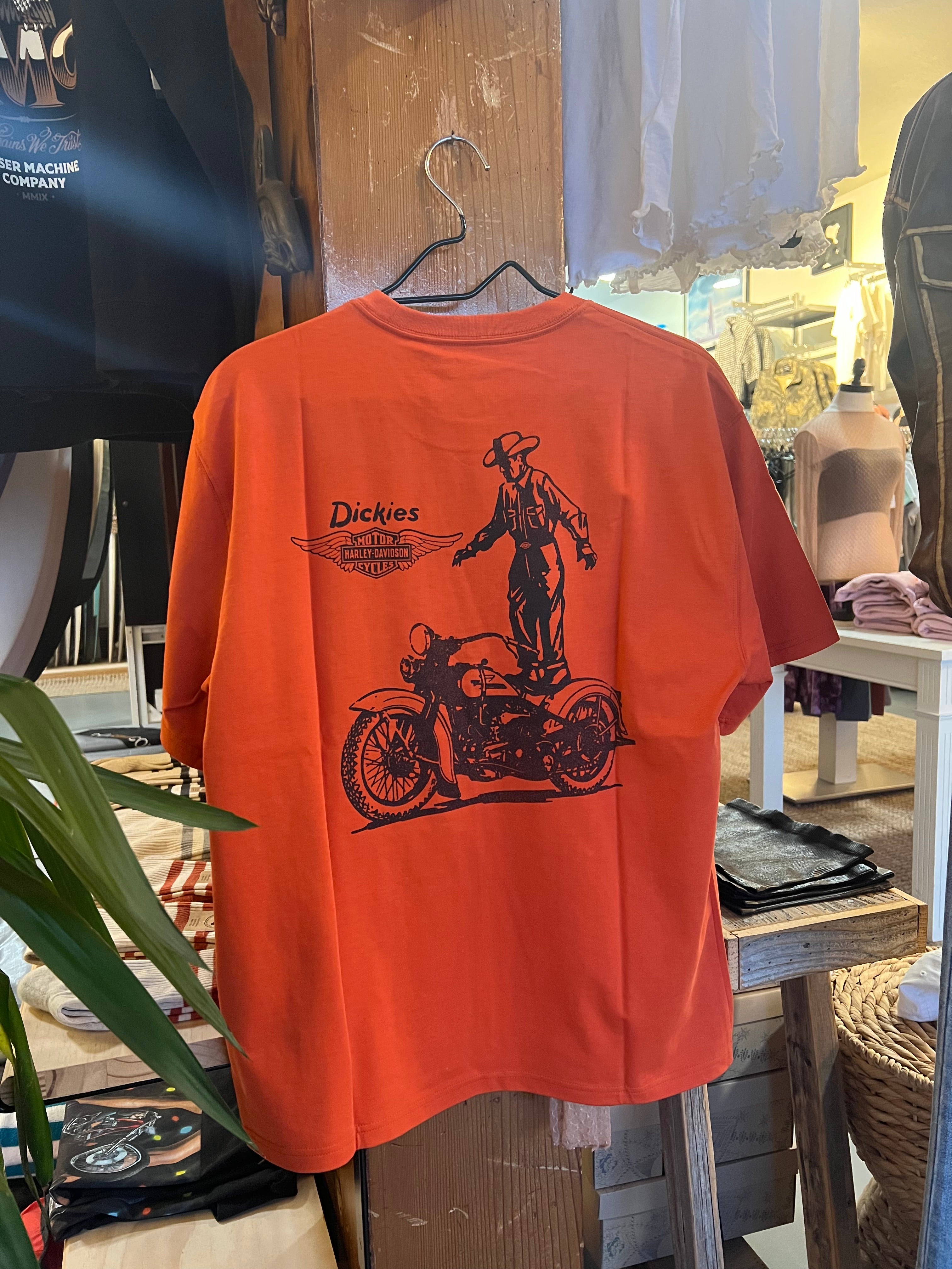 Dickies X Harley-Davidson Tee Shirt | Orange | Local Boys Surf